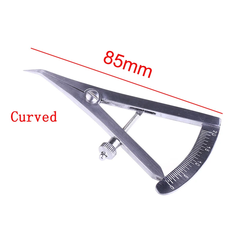 Dentistry Gauge Caliper Medical Surgical Curved Straight Head Stainless Steel Dental Ruler Scale Tool for Measure Lab Instrument S8ef67768598f412e867ea2baefb67acad