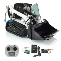 US Stock LESU 1/14 Crawler Skid-Steer Aoue LT5 Metal RC Hydraulic Loader RTR Model Lights Outdoor Toys THZH1208-SMT10 2