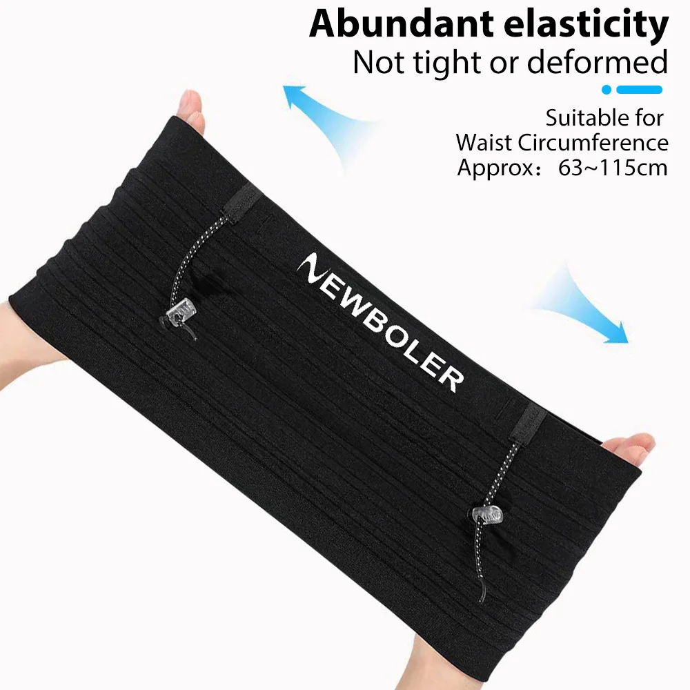 NEWBOLER Elastic Sports Waist Bag Pack Lightweight Running Race Number Belt For Triathlon Marathon Cycling Mountaineering Bag 6