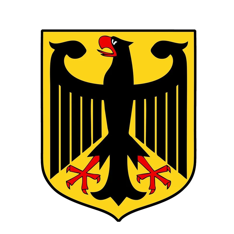 

New High-quality German Coat of Arms Decoration Bodywork Windshield Car Stickers Decals Lovely Sunscreen Suv Interior KK15*12cm