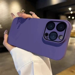 Ultra - Thin Candy Solid Color Matte Hard PC Case with Glass Camera Lens Protection - iPhone 12 Pro (Dark Purple)