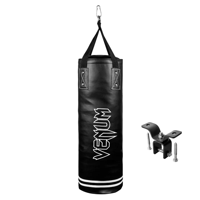 

Venum Classic Boxing Punching Bag - 70 lbs - Black/White - Heavy Bag Kit punching bag boxing