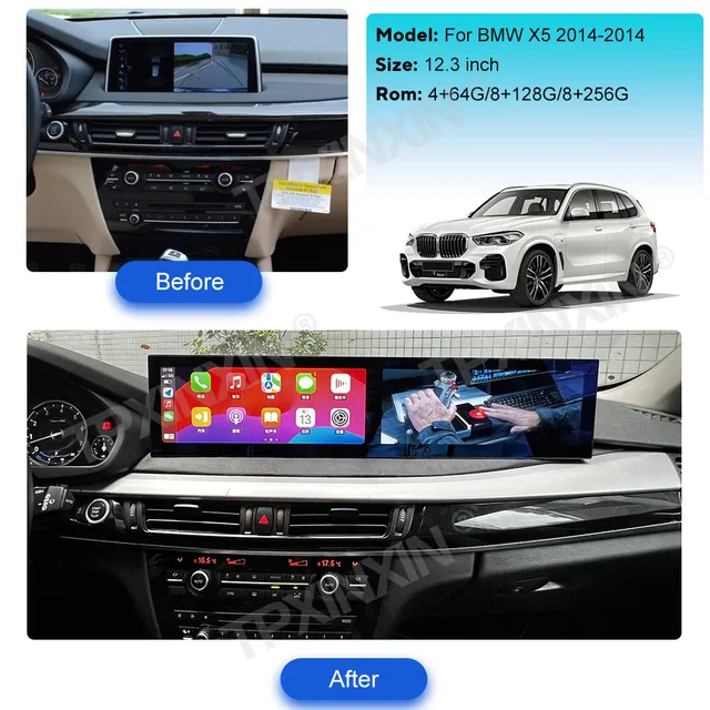 For BMW X5 F15 X6 F16 2014 - 2019 Android Car Radio Multimedia 