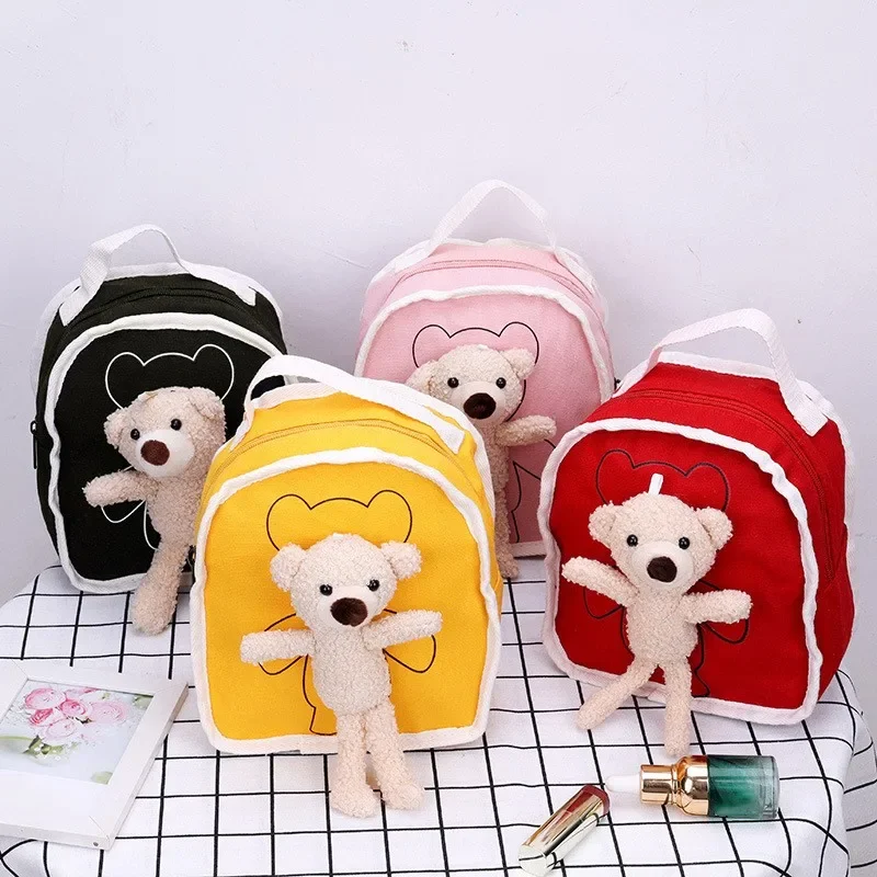 

Children's Cute Cartoon Bear Schoolbags Fashion Mini Children Backpack Kindergarten Boys Girls School Book Bag Student Backpack