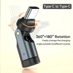 Enhanced USB - C to Type - C OTG Fast Charge Cable Adapter, Male to Female Converter (USB C Adapter)
