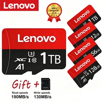 Lenovo 1TB 2TB SD Memory Card Micro TF Flash Card 128GB 256GB TF Card For Camera Surveillance Device For Phone Computer Camera 1
