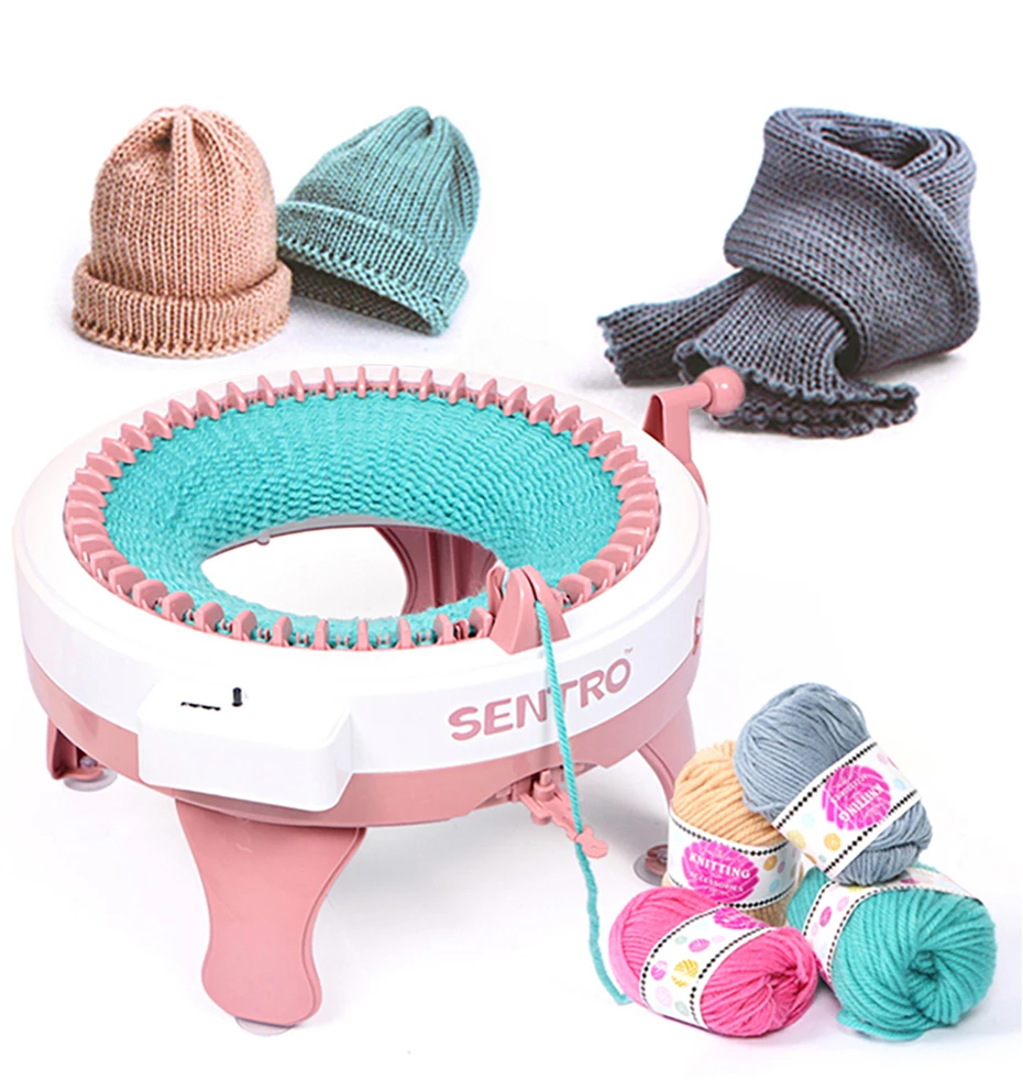 Description Picture 2 of item48-needle Handmade Knitting Machine Scarf,Sweater,Hat&Sock Maker for Adults-Perfect Lazy Artifact Creative Knitting Projects