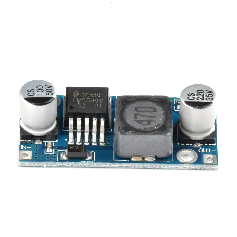 DC-DC 스텝 다운 컨버터 모듈 3A DC 3.3V 5V 12V 24V 30V 조절 가능한 전압 조정기 LM2596ADJ LM2596S 전원 공급 모듈