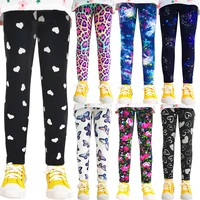 Girls Leggings Summer Kids Print Pants Babys Girls Skinny Leggings Children Girl Slim Elasticity Trousers Pencil Pants 2-13 YEAR 1