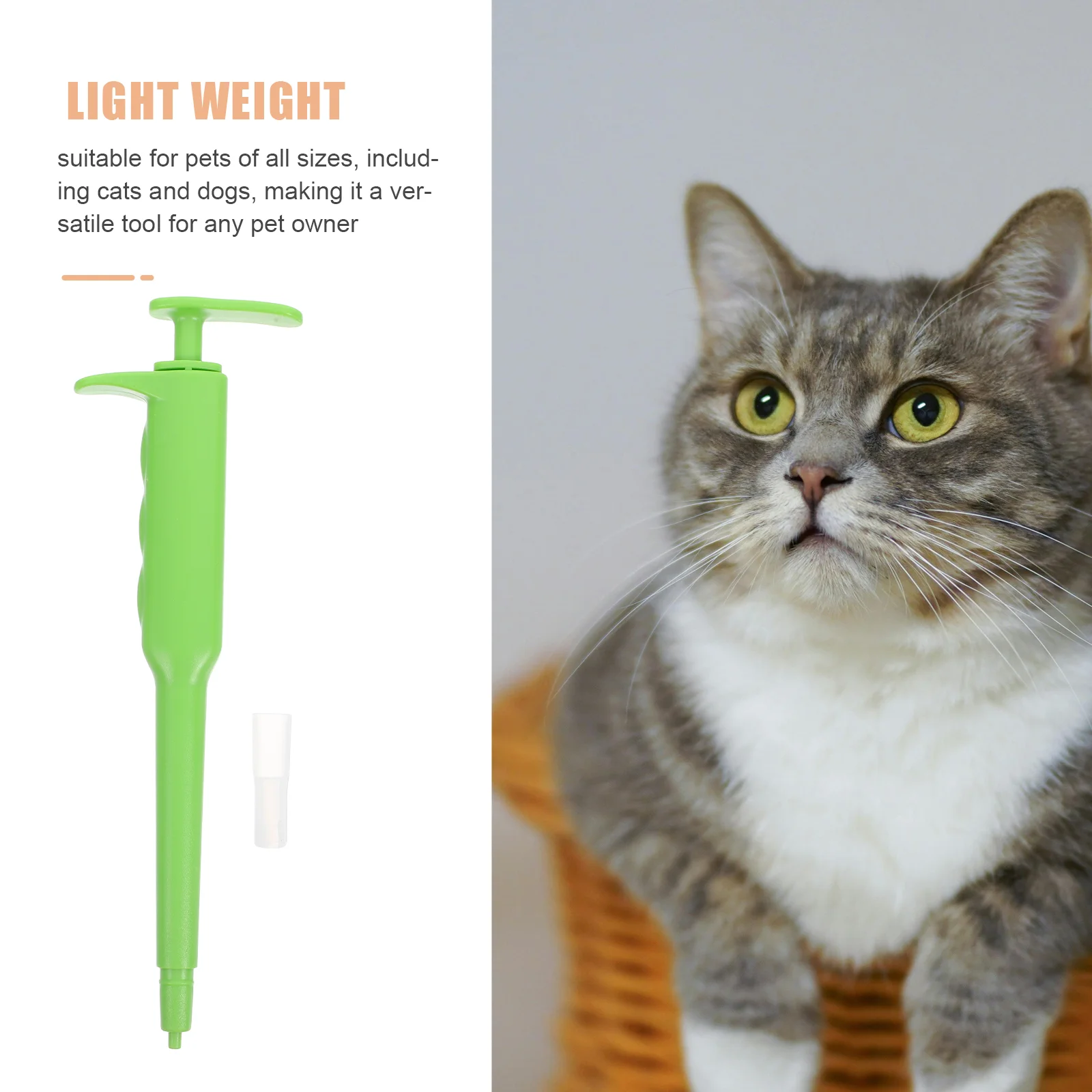 Manual Medicine Feeder Pet Food Feeder Pet Medicine Assistant Dog Treats Vitamin Cat Pill Shooter Small Pill Dispenser