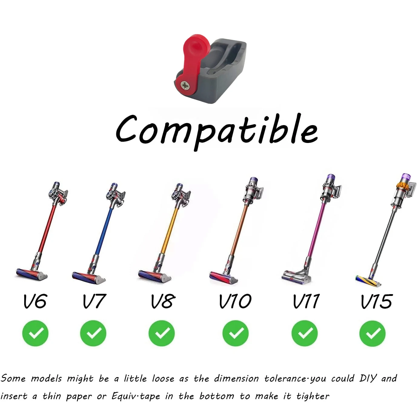 

New Upgrade Trigger Lock for Dyson V6 V7 V8 V10 V11 Vacuum Cleaner, Power Button Lock Accessories, Free Your Finger Gray
