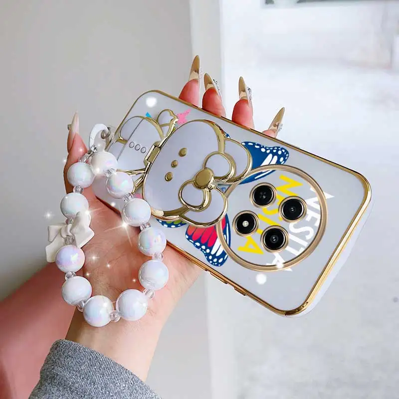 Dancing Butterfly Phone Case Set with Lanyard and Stand