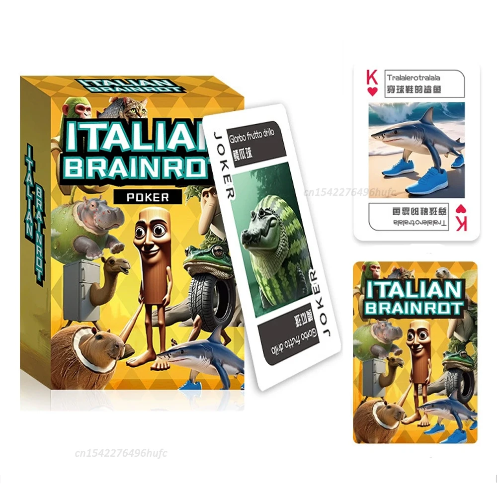 96-teiliges Italian Brainrot Sammelkartenset - Tralalero Tralala Edition