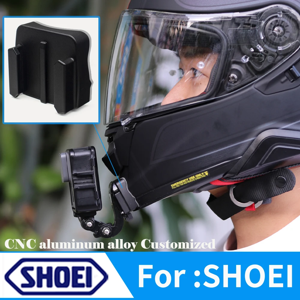 

TUYU For SHOEI Hornet ADV GT Air 2 X15 X14 Z8 Z7 Customized CNC Aluminium Helmet Chin Mount for GoPro Insta360 DJI Accessories