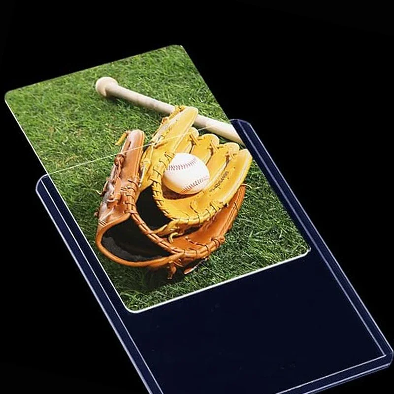 1/20pcs PVC Card Sleeves Waterproof Hard Plastic Transparent Cards Holder Protectors Cover Postcard Container Storage 5