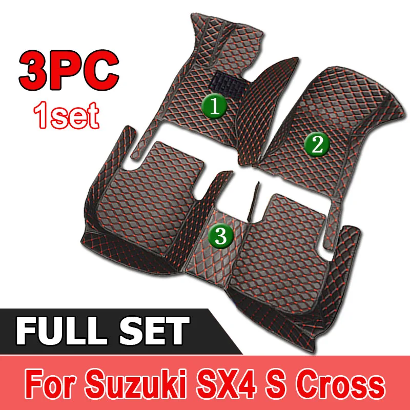 

Car Floor Mats For Suzuki SX4 S Cross 2020~2022 AUTO DropShipping Center Interior Accessories Leather Carpets Rugs Foot Pads