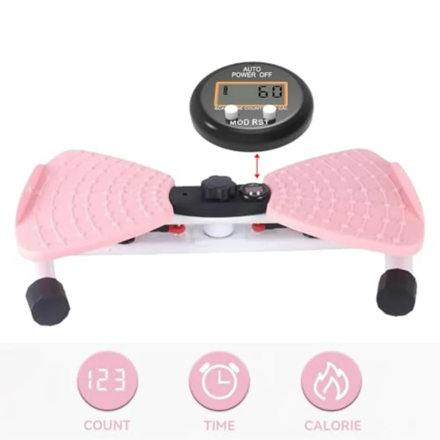 Mute Waist Twister Board, 3-Level Adjustable Ab Workout Machine for Women Men, Noiseless Exercise Twist Board for Home Gym, 330
