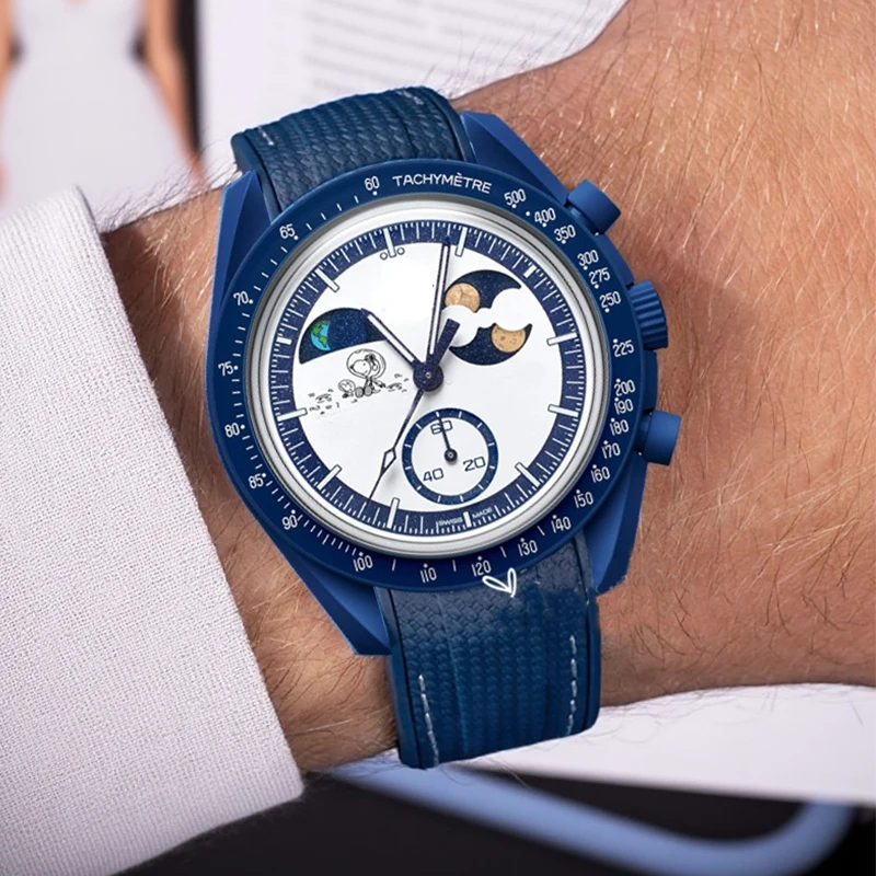Waterproof Sport Silicone Rubber Watch Band with 20mm Curved Ends