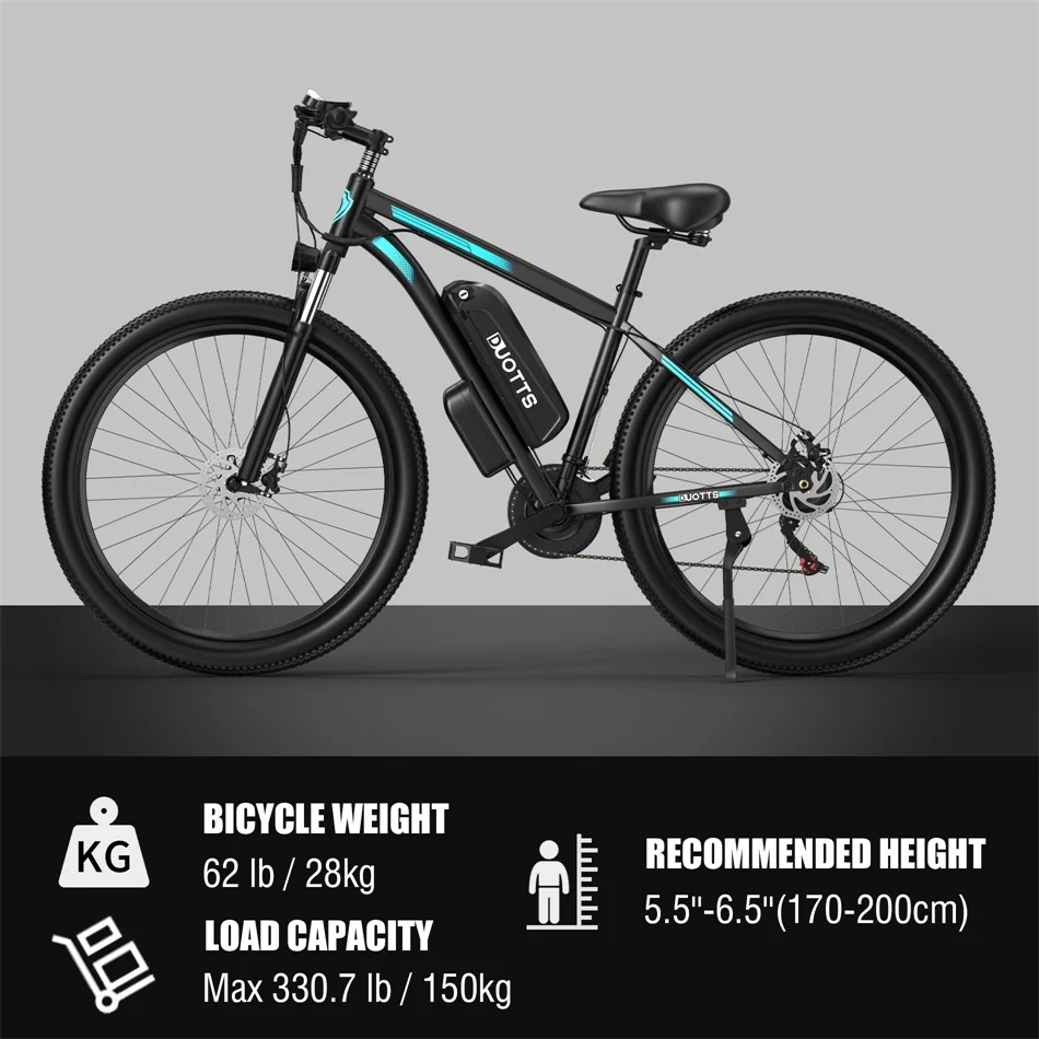 Eu Warehouse Duotts C29 15Ah 48V Batteria E Bicicletta Mountain E-Bike Bici Elettrica Veloce Adult City Ebike 750W Bicicletta Elettrica
