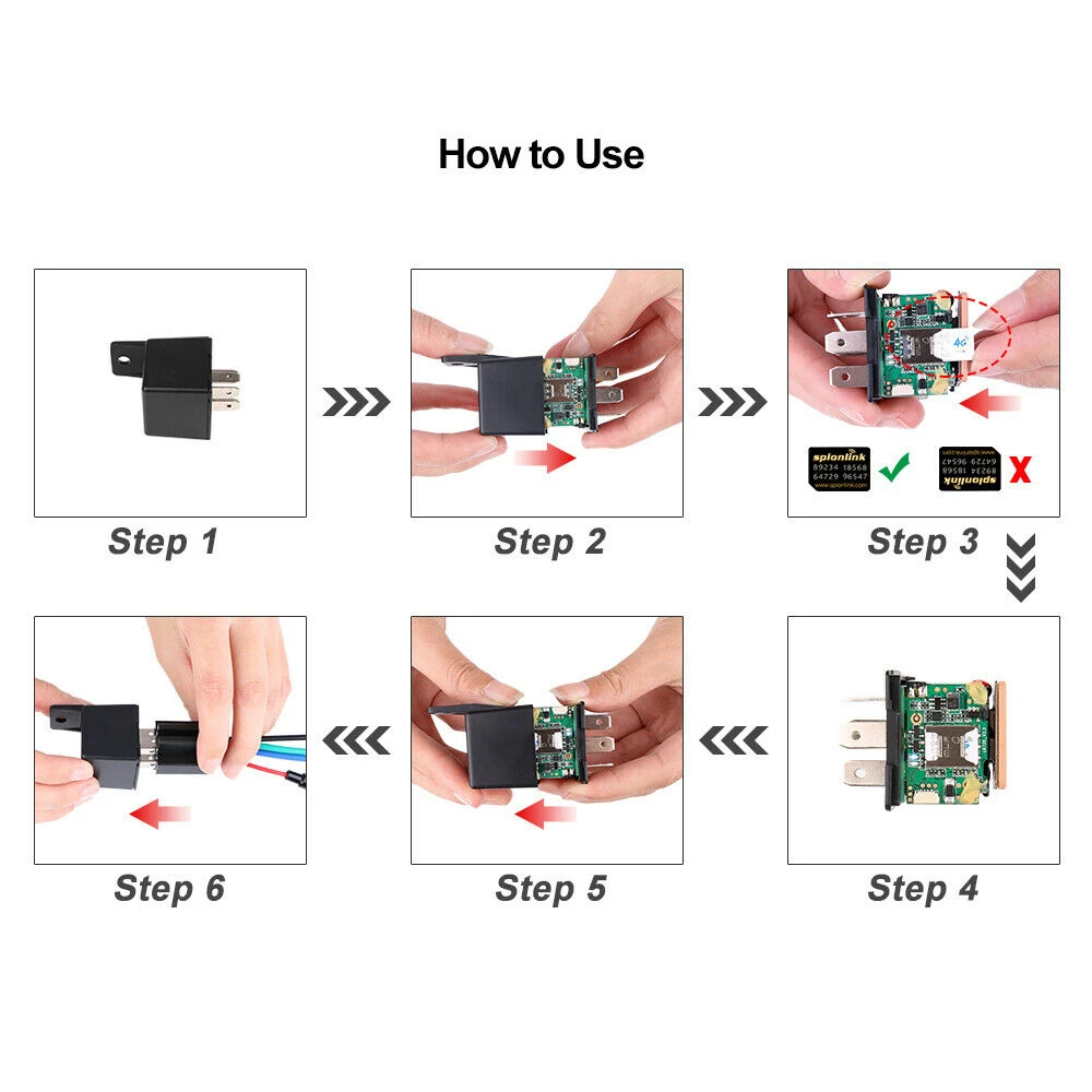 Gps Auto Tracker Real-Time Apparaat Locator Afstandsbediening Anti-Diefstal Verborgen 10-40V