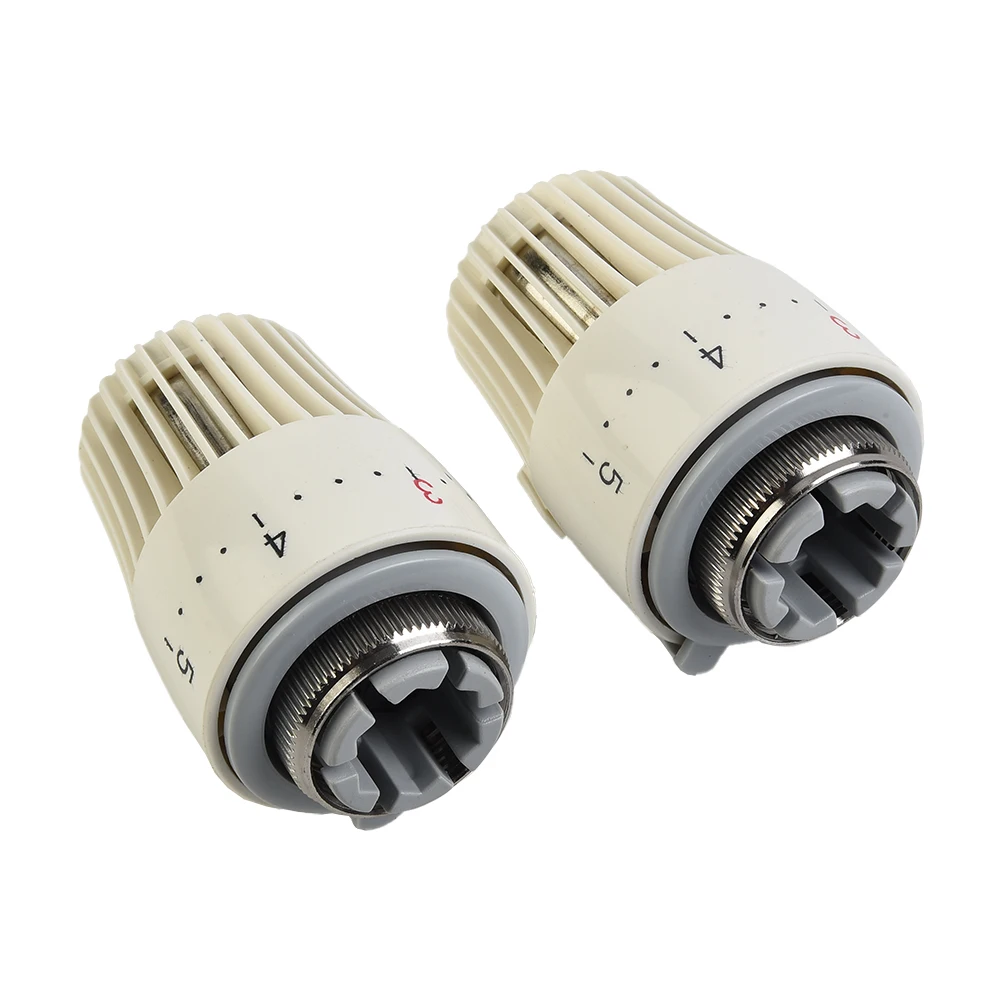 

2pcs Thermostat Thermostatic Valve Heads Accessories Antifreeze For 15mm Spool Head Heater M30 X 1.5 Replacement