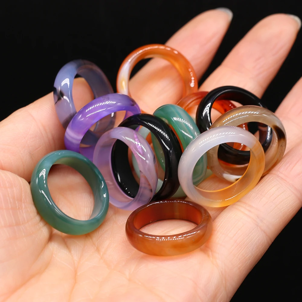 

10PCS Wholesale Mixed Natural Stone Ring For Jewelry Making DIY Rings Accessories Charms Gift Wedding Party Gift