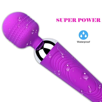 Powerful Dildos AV Vibrator Magic Wand Rose Sex Toys for Women Clitoris Anal Stimulator USB Rechargeable Adults Female Massager 3