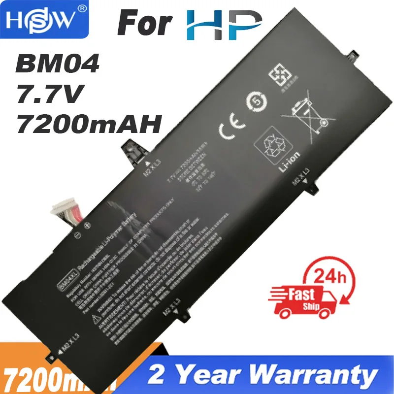 

BM04XL Laptop Battery for HP EliteBook x360 1030 G3 G4 Series HSTNN-DB8L HSTNN-UB7L L02031-541 L02478-855 7.7V 56.2Wh