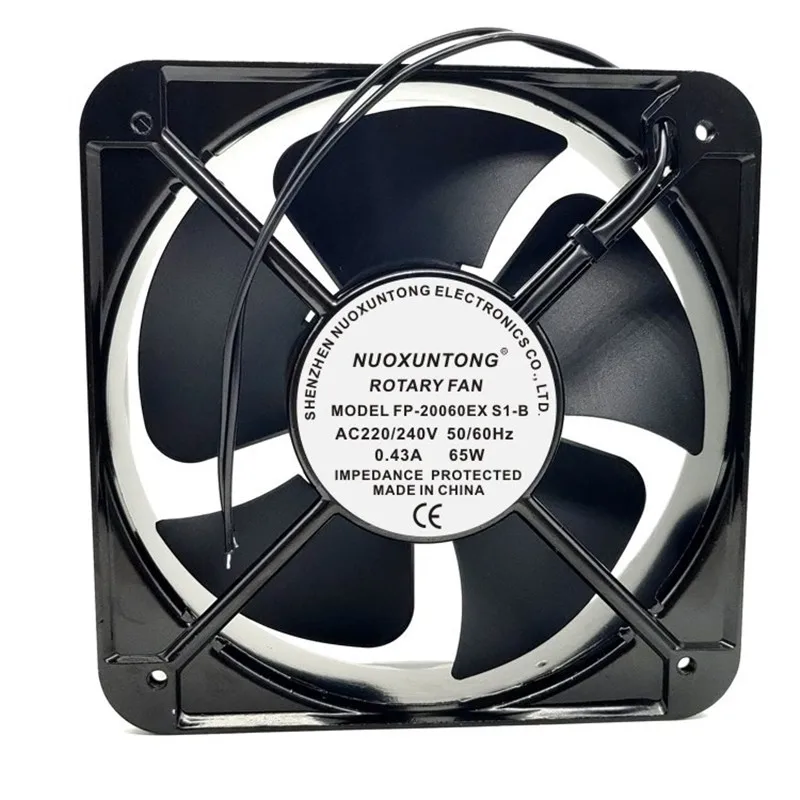 

New 200 * 200 * 60MM 20CM 110/220V/380V Electrical Cabinet Axial Cooling Fan FP-20060EX-S1-B