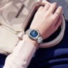 ROCOS Luxury Brand Watch Nautilus Ladies High Quality Fashion Quartz Blue Dial Square Wrist Watch Women's Waterproof Watch R139L 5