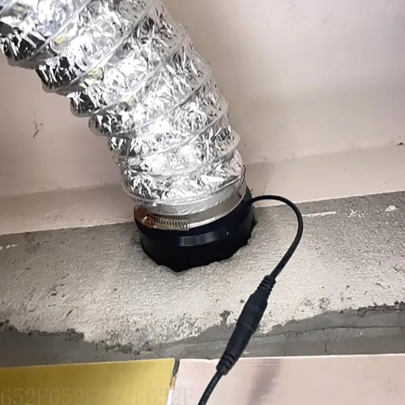 12cm Duct Fan Powerful Inline Extractor Fan 12V Duct Blower Indoor Air Exhaust Boosters For Workshop Basement Tent