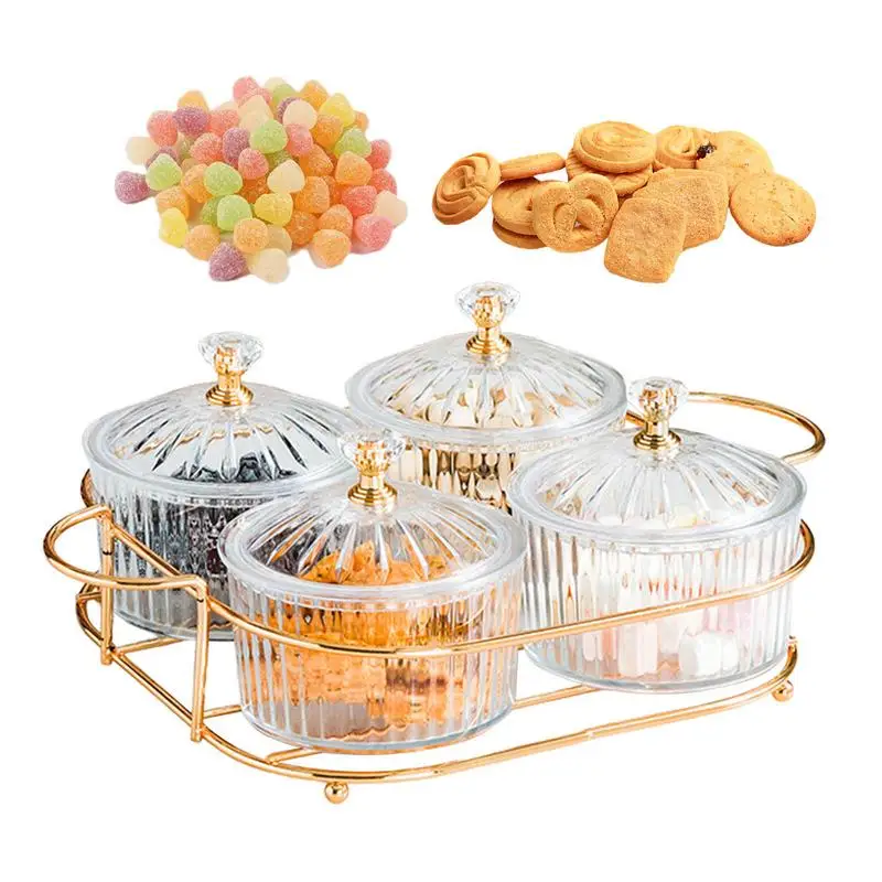 

Dry Fruit Serving Tray With Lid Transparent Snack Serving Plate Set Nordi c Dried Fruit Container For Parties Buffets Catering