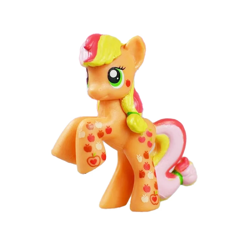 thumbnail image 1 of Figuras de acción de My Little Pony en miniatura, semitransparentes, Applejack, Rainbow Dash, Griffin, Gelada, Spike, Pinkie Pie, Rarity, para mesa, 1 of 5