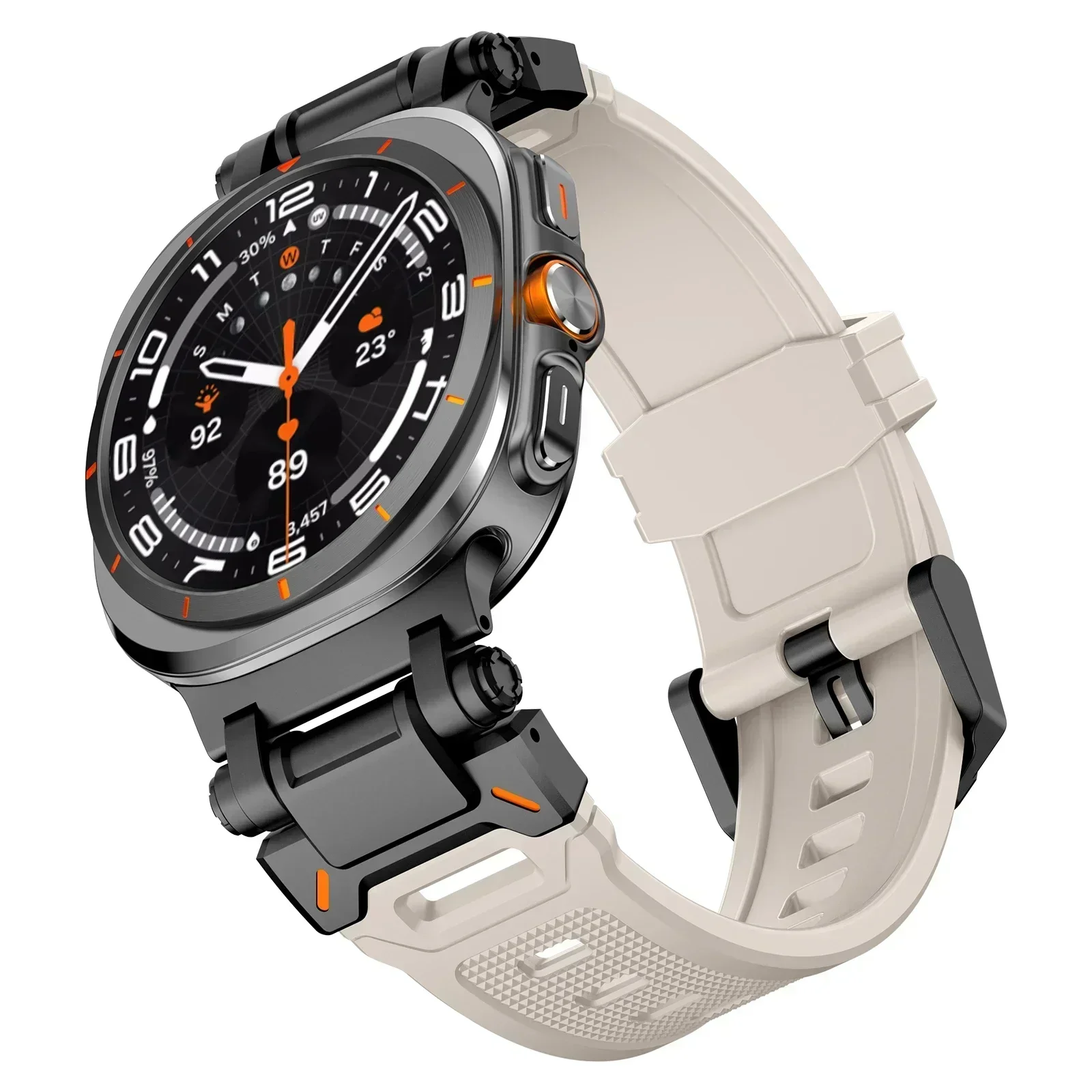 Premium Sports TPU Rubber Strap - Soft Silicone Band with Seamless Design