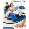 Modular Kids Play Couch, K12 320+DIY Convertible Foam Play Couch for Boys & Girls, Versatile Kids Play Couch Building Fort 3
