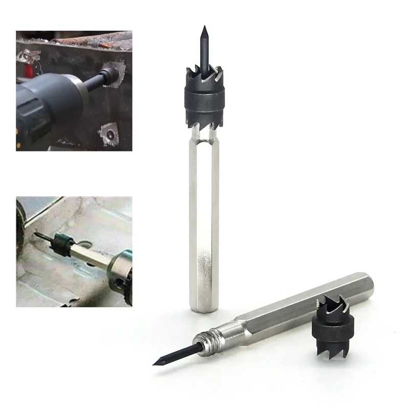 12PcDrillBitSpotWeldDrillBitCutterDoubleSideCarbideTip