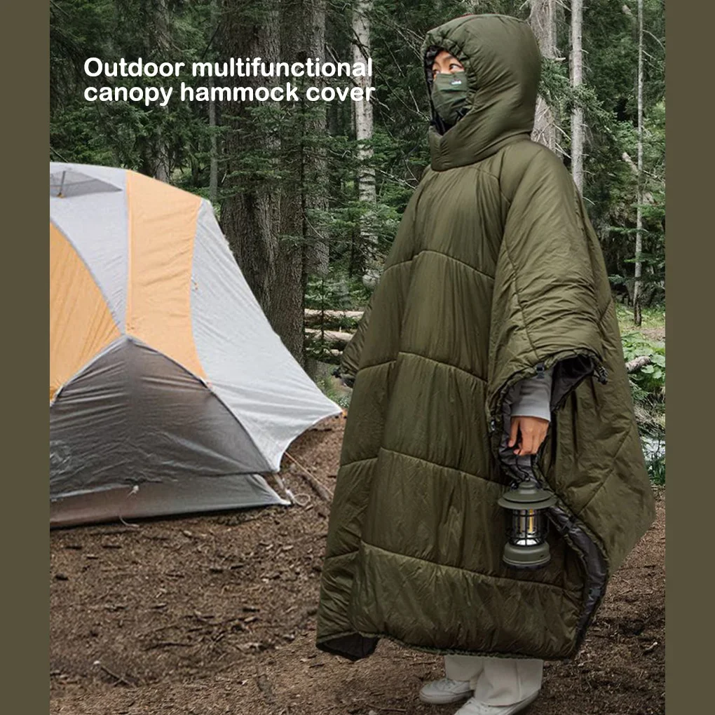 nylon quilting poncho/LA PEAU DE GEM
