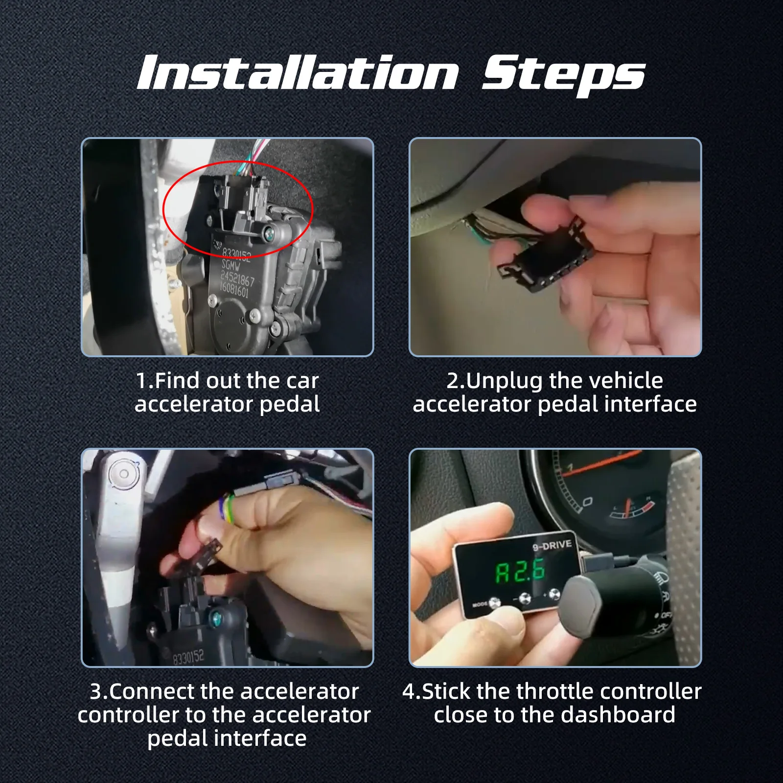 Controller di Risposta dell'Acceleratore per Auto, Plug & Play, Booster Digitale per Pedale, Potenziatore di Accelerazione con 9 Modalità di Guida - Image 2