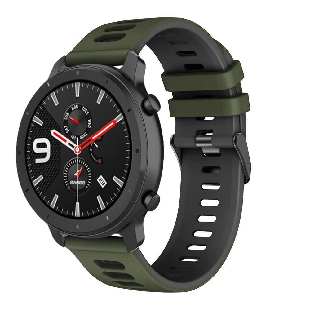 Silicone Sport Watchband – 20/22mm Replacement Strap