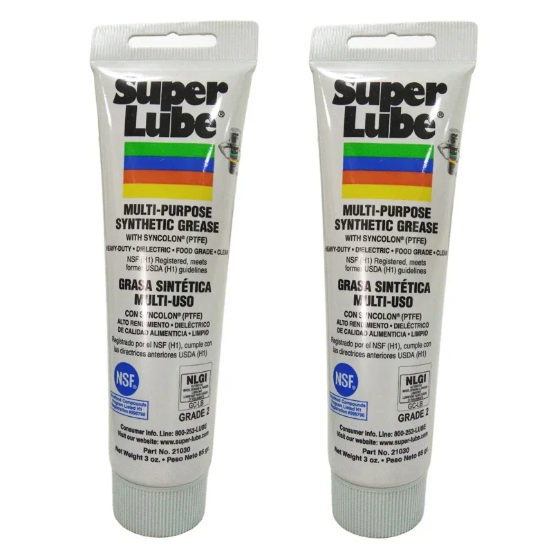 Super Lube 21030 Synthetic Grease NLGI 2, 3 oz Tube 2 Pack