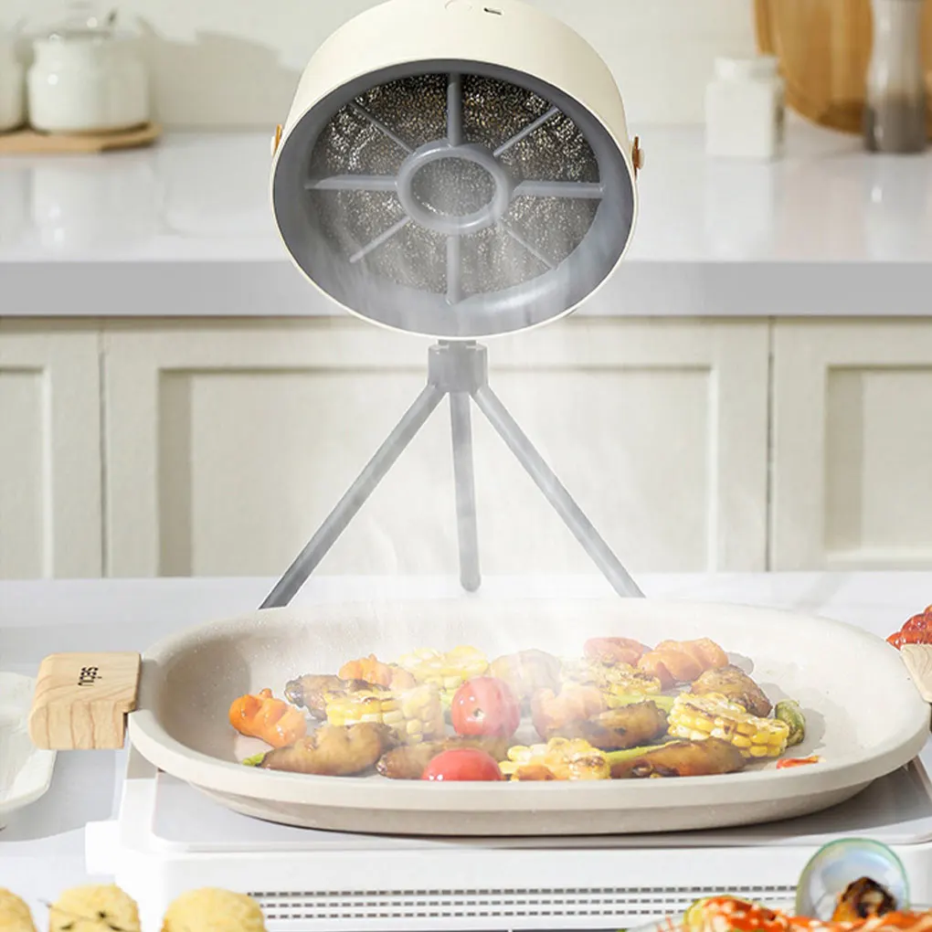 Desktop Range Hood 3 Speeds Adjustment Multi Filtration Kitchen Exhaust Fan Portable Smoke Extractor for Outside Camping Home 3