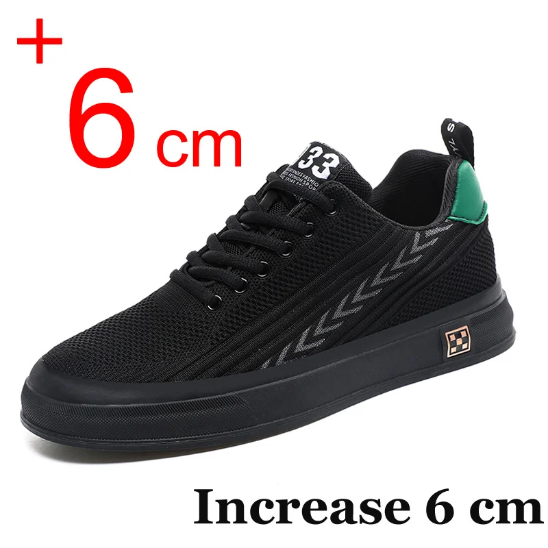 New Men Sneakers Elevator Shoes Mesh Breathable 6CM  display picture 1
