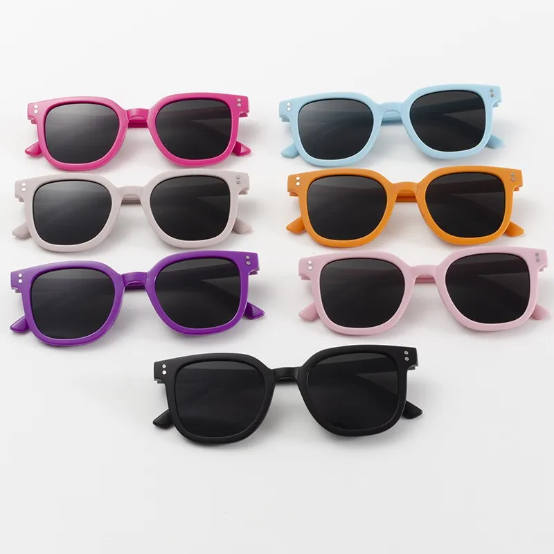 Children Sunglasses Fashion Colorful Kid Sun Glasses Boy Girl Unisex Vintage square Goggle UV400 kids sunglasses