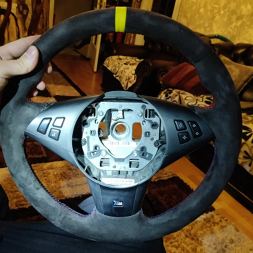 Оригинальная оплетка рулевого колеса для BMW E60 E63 E64 M5 M6 2005-2008, Аксессуары для автомобилей Оригинальная оплетка рулевого колеса для BMW E60 E63 E64 M5 M6 2005-2008, Аксессуары для автомобилей