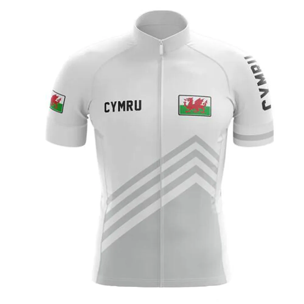 thumbnail image 1 of Maillot de ciclismo de manga corta para hombre de Gales, transpirable, de secado rápido, ropa para bicicleta de montaña o carretera, personalizable, para verano, MTB Cymru, 1 of 5