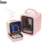 Divoom Ditoo-Pro Retro Pixel Art Bluetooth Portable Speaker Alarm Clock DIY LED Display Board, Cute Gift Home Light Decoration