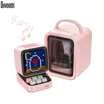 Divoom Ditoo-Pro Retro Pixel Art Bluetooth Portable Speaker Alarm Clock DIY LED Display Board, Cute Gift Home Light Decoration 1