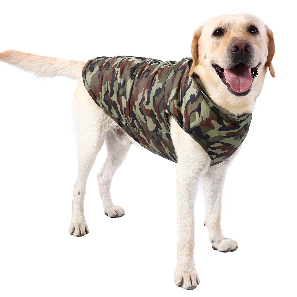 Autumn Winter Dog Jacket Coat Windproof Camouflage Pet Clothing_voghion.com