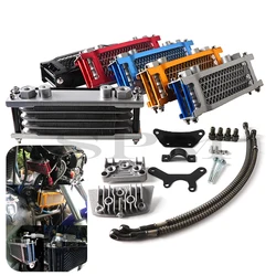Motorcycle Oil Radiator Kit Supermoto Universal Accessories 50 110 140 Dirt Bike Motocross For Honda Monkey 125 Moto Oil Cooler