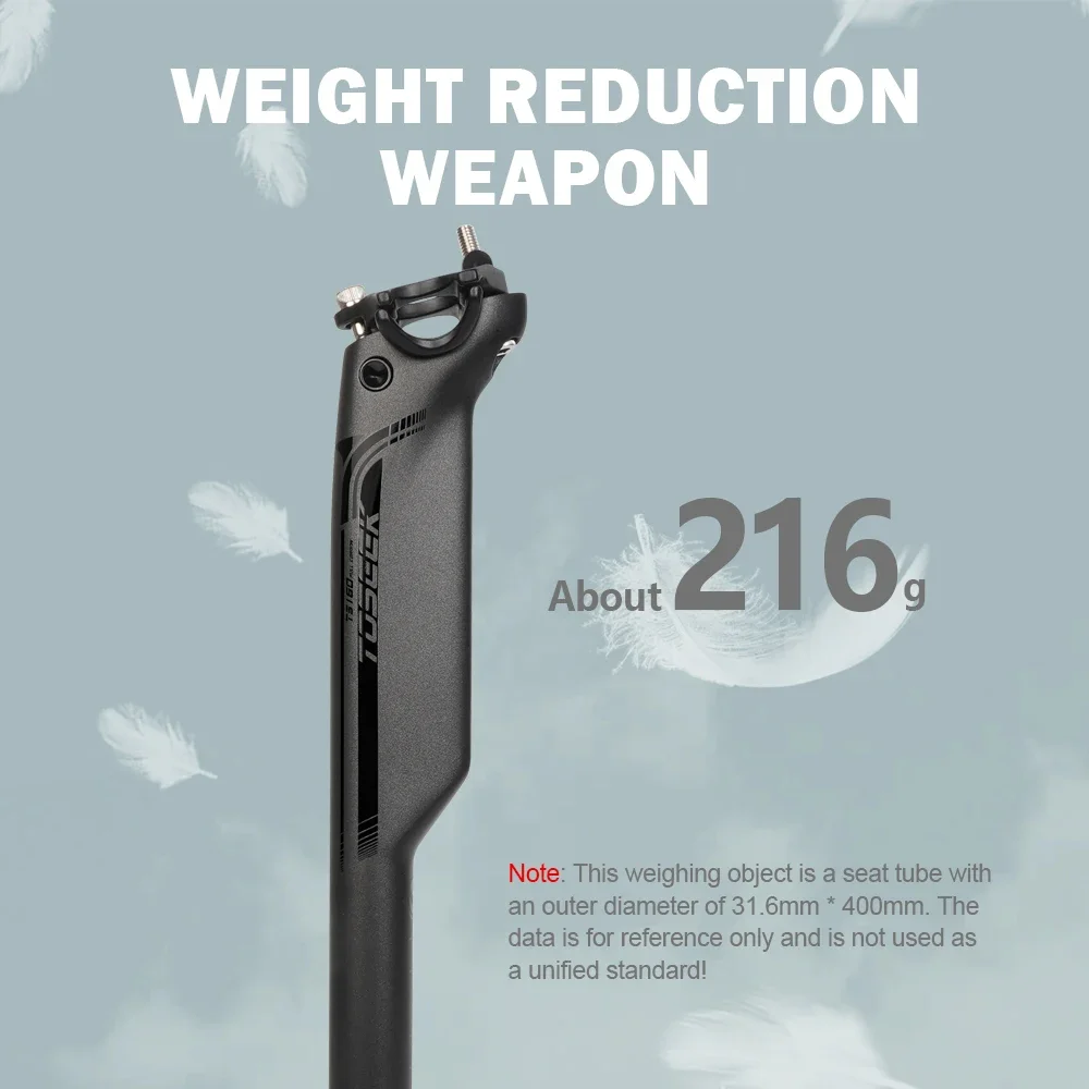 TOSEEK TSP-C31 카본 Mtb 자전거 시트 포스트 오프셋, 자전거 시트 포스트, 자전거 액세서리, 27.2, 30.8, 31.6, 20mm